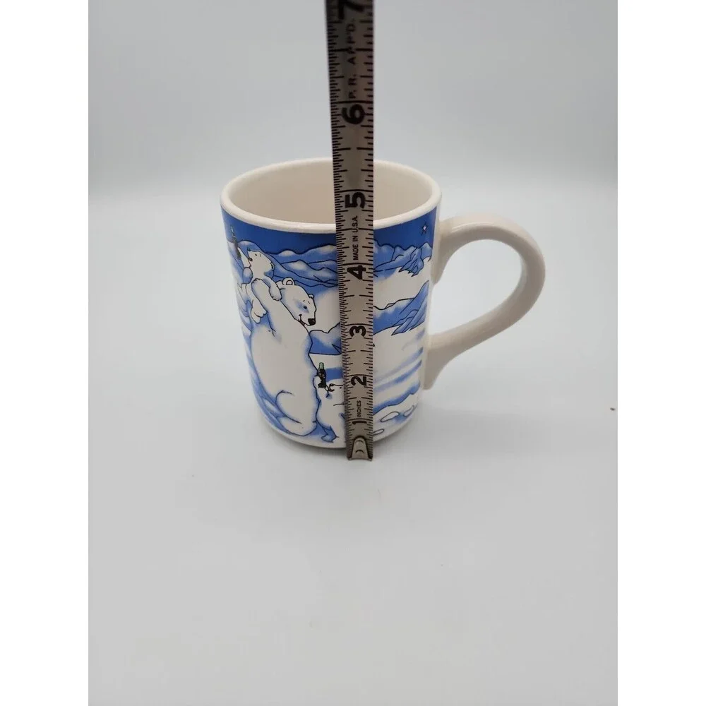 Vintage Coca Cola Polar Bears Gibson Large Coffee Mug 1997